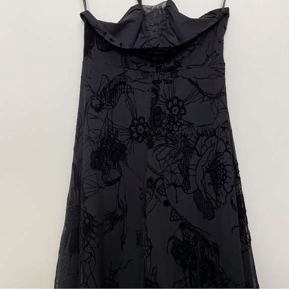 Shan mini dress cover up black halter neck mini size 10 resortwear summer spring - Picture 8 of 15